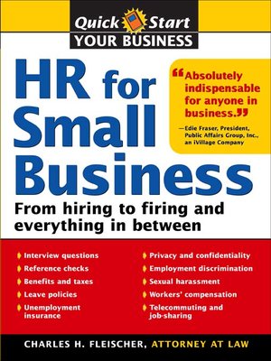cover image of HR for Small Business